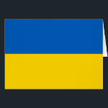 Cartão Bandeira Patriótica da Ucrânia<br><div class="desc">Bandeira Patriótica da Ucrânia.</div>