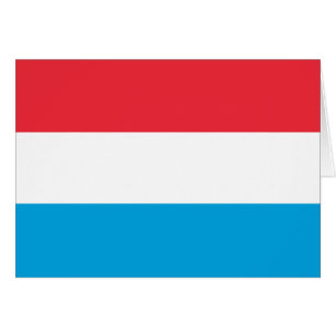 Cartão Bandeira Patriótica do Luxemburgo