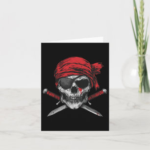 Cartão Bandeira Pirata Crânio E Ossos Cruzados Gráfico De