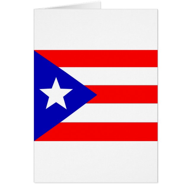 Cartão Bandeira Porto Rico (Frente)