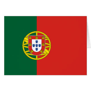 Cartão Bandeira portuguesa