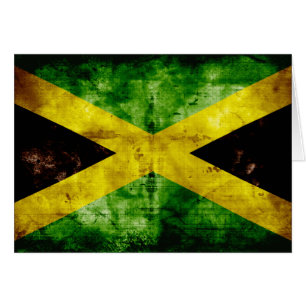 Cartão Bandeira resistida de Jamaica