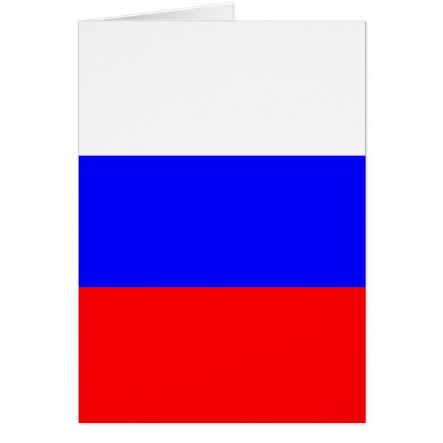 Cartão Bandeira Russa (Frente)
