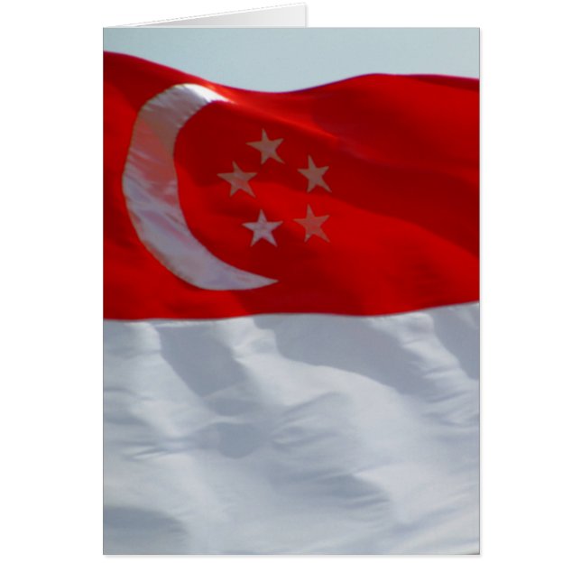 Cartão bandeira singapura (Frente)