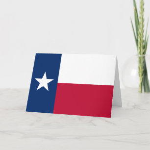 Cartão Bandeira Texana, Bandeira do Texas