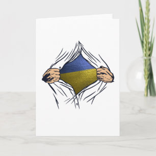 Cartão Bandeira Ucraniana