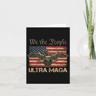 Cartão Bandeira Ultra Mega We The People Orgulhosamente R