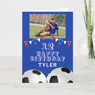 Cartão Bandeiras de Bunting de Bola de Futebol de Futebol