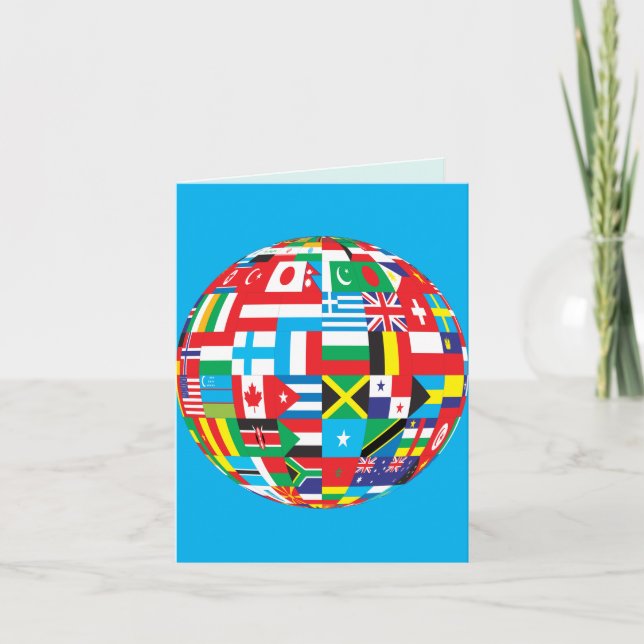 CARTÃO BANDEIRAS DO MUNDO (Frente)