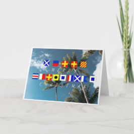 Cartão Bandeiras Feliz de Natal