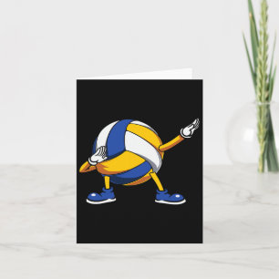 Cartão Bandeja de Voleibol Dançando Bandeja