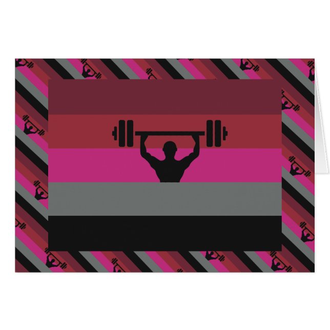 CARTÃO BANDERA DE ORGULHO MUSCULAR (Frente Horizontal)