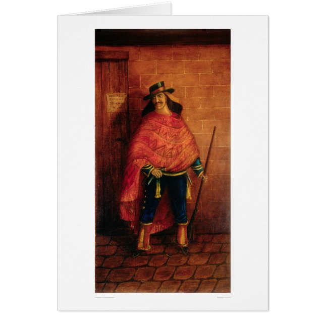 Cartão Bandido mexicano Joaquin Murieta (0076A) (Frente)