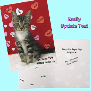 Cartão Bandit The Cat's Happy Birthday Card