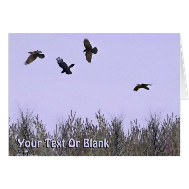 Cartão Bando de Ravens (Frente Horizontal)