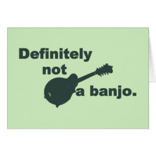 Cartão Bandolim -- Definida não um banjo