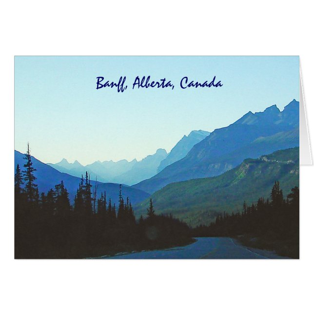 Cartão Banff Jasper Blue (Frente Horizontal)