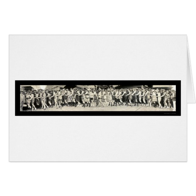 Cartão Banhando a foto 1920 do balboa da beleza (Frente Horizontal)