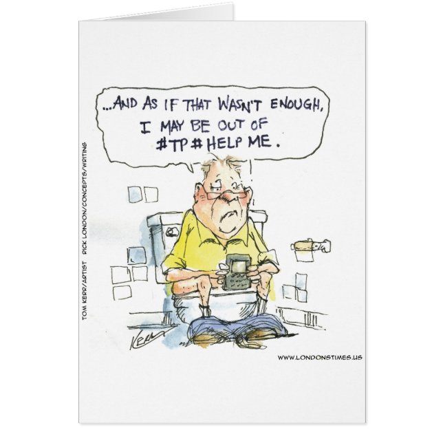 Cartão Banheira Não 4 Camisetas e presentes engraçados na (Frente)