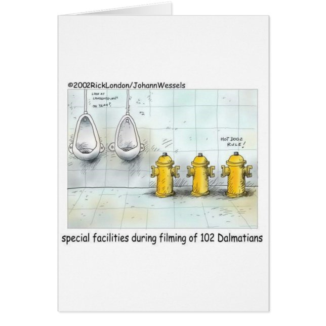 Cartão Banheiros de Cachorro Emperrados Presentes e Camis (Frente)