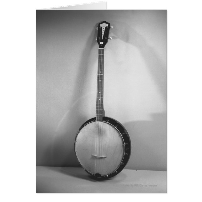 Cartão Banjo B&W (Frente)