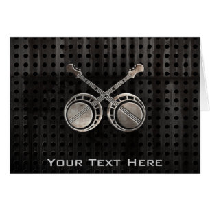 Cartão Banjos de duelo ásperos