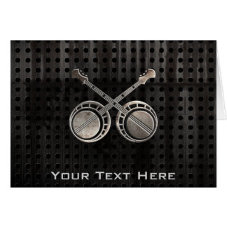 Cartão Banjos de duelo ásperos