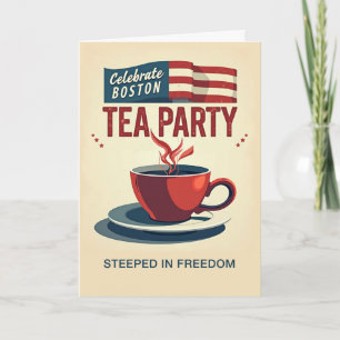 Cartão Banner americano da Bold Red Cup Day