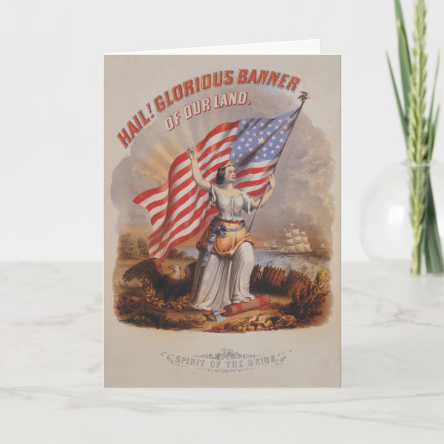 Cartão Banner Glorioso! -Cartão (Frente)