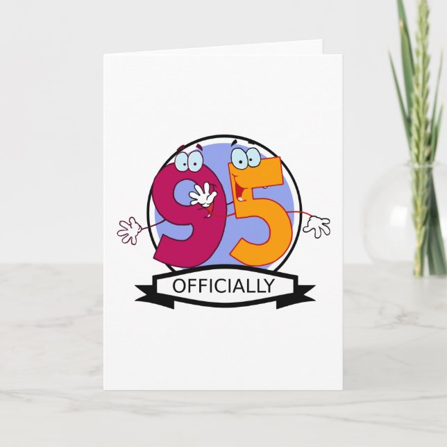Cartão Banner oficial de aniversário de 95 (Frente)