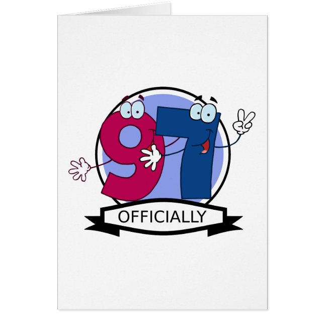 Cartão Banner oficial de aniversário de 97 (Frente)