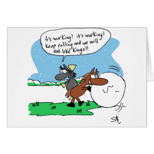 Cartão Banquete do inverno