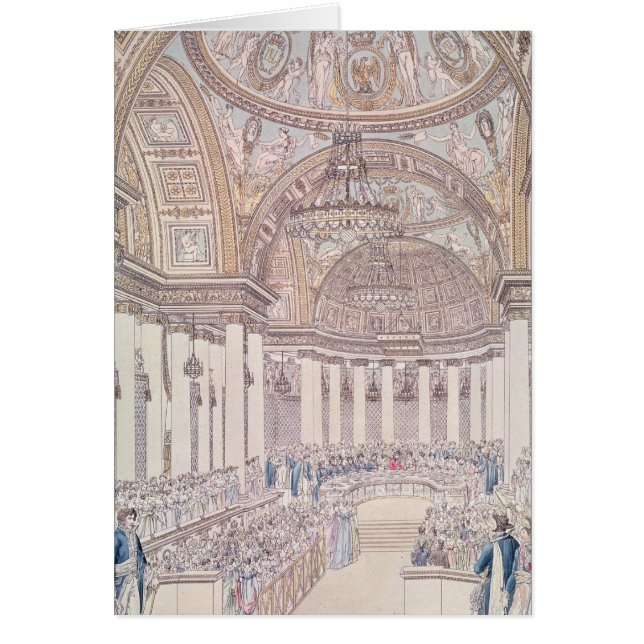 Cartão Banquete imperial no salão de beleza grande (Frente)