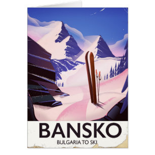 Cartão Bansko Bulgária Para Esquiar