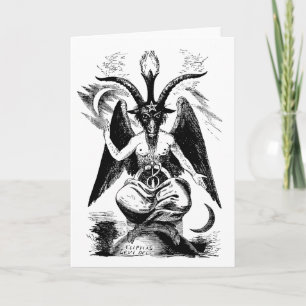 Cartão Baphomet (black)