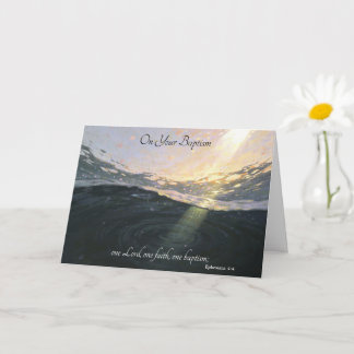 Cartão Baptism for Adult 