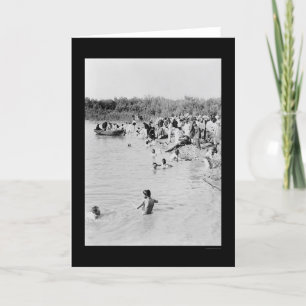 Cartão Baptismo no rio Jordão 1884