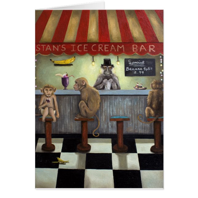 Cartão Bar de macaco (Frente)