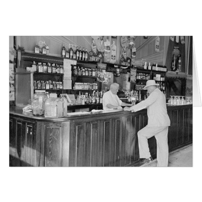 Cartão Bar de Nova Orleans, 1938 (Frente Horizontal)