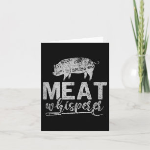 Cartão Bar Engraçado De Churrasco De Fumar De Carne Suspe