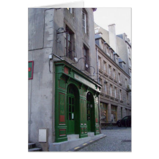 Cartão Bar irlandês em St. Malo, France