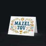 Cartão BAR MAZEL TOV BAT MITZVAH Jewable<br><div class="desc">Mandei um texto para você. Excelente para um bar ou morcego mitzvah ou casamento judeu ou outro evento. Adicione seu próprio texto ao dentro da placa ou altere as cores de fundo. Para mais designs e cores, verifique meu compro! Ou me avise se quiser algo personalizado. Pergunte se não encontra...</div>