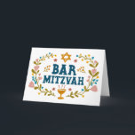 Cartão BAR MAZEL TOV MITZVAH, personalizado desenhado à m<br><div class="desc">Mandei um texto para você. Excelente para um bar mitzvah. Adicione seu próprio texto ao dentro da placa ou altere as cores de fundo. Verifique em meu compro as versões BAT MITZVAH e outros textos. Para mais designs e cores, verifique meu compro! Ou me avise se quiser algo personalizado. Pergunte...</div>