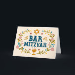 Cartão BAR MAZEL TOV MITZVAH, personalizado desenhado à m<br><div class="desc">Mandei um texto para você. Excelente para um bar mitzvah. Adicione seu próprio texto ao dentro da placa ou altere as cores de fundo. Verifique em meu compro as versões BAT MITZVAH e outros textos. Para mais designs e cores, verifique meu compro! Ou me avise se quiser algo personalizado. Pergunte...</div>