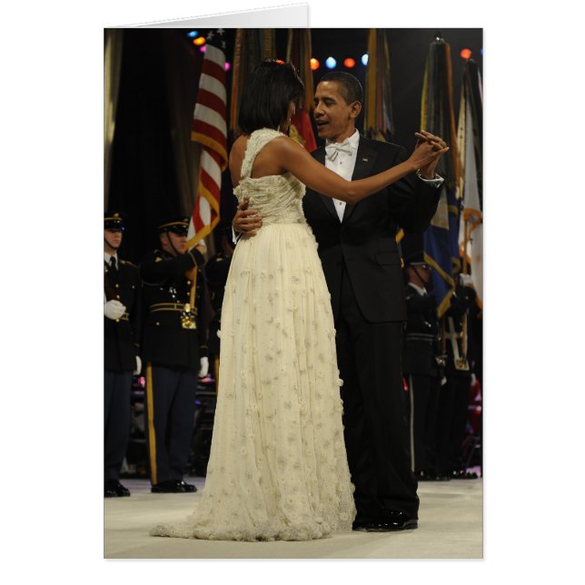Cartão Barack & Michele Obama (Frente)