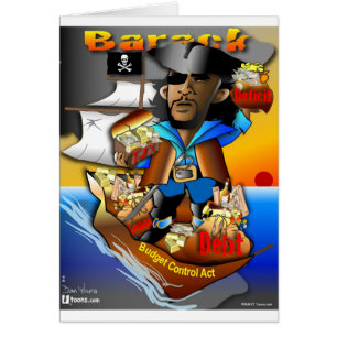 Cartão Barack O Pirata