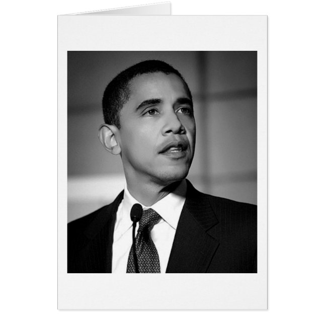 Cartão Barack Obama (Frente)