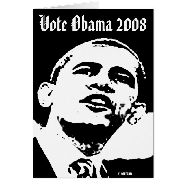 Cartão Barack Obama (Frente)