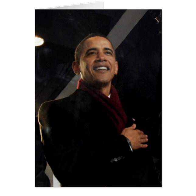 Cartão Barack Obama (Frente)