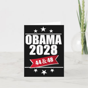 Cartão Barack Obama 2028 Presidente Bandeira Americana Pr